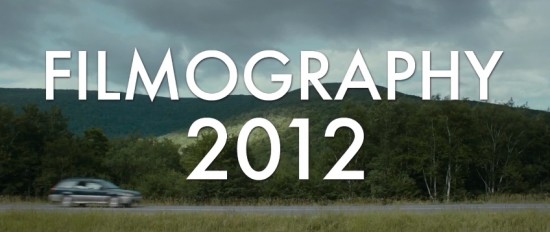 Filmography 2012 by Genrocks